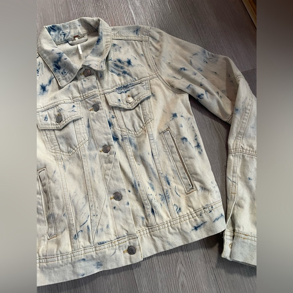Free People Rumors Denim Jacket – Jones Tie Dye | Size Small - Picture 10 of 16
